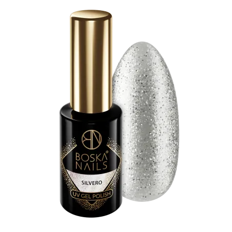 Lakier hybrydowy Cosmic Glow Silvero no 491 Boska Nails 6 ml