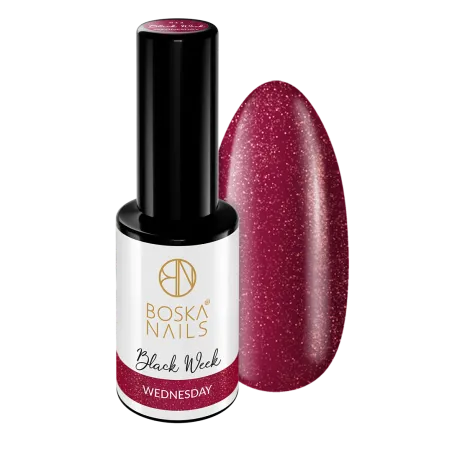 Lakier Hybrydowy Black Week no 511 Wednesday Boska Nails 6 ml