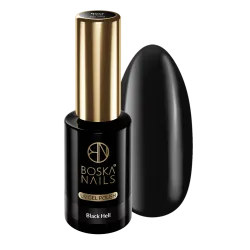 Lakier hybrydowy Black Hell UP no 550 Boska Nails 10 ml