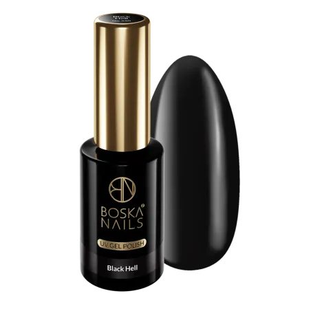 Lakier hybrydowy Black Hell UP no 550 Boska Nails 10 ml