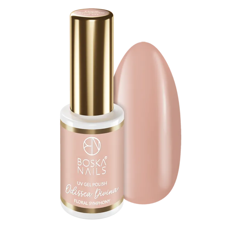 Nude Lakier hybrydowy Odissea Divina Floral Symphony no 545 Boska Nails 6 ml