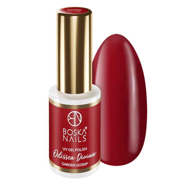 Bordowy Lakier hybrydowy Odissea Divina Garden Gossip no 540 Boska Nails 6 ml
