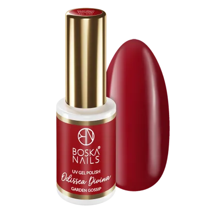 Bordowy Lakier hybrydowy Odissea Divina Garden Gossip no 540 Boska Nails 6 ml
