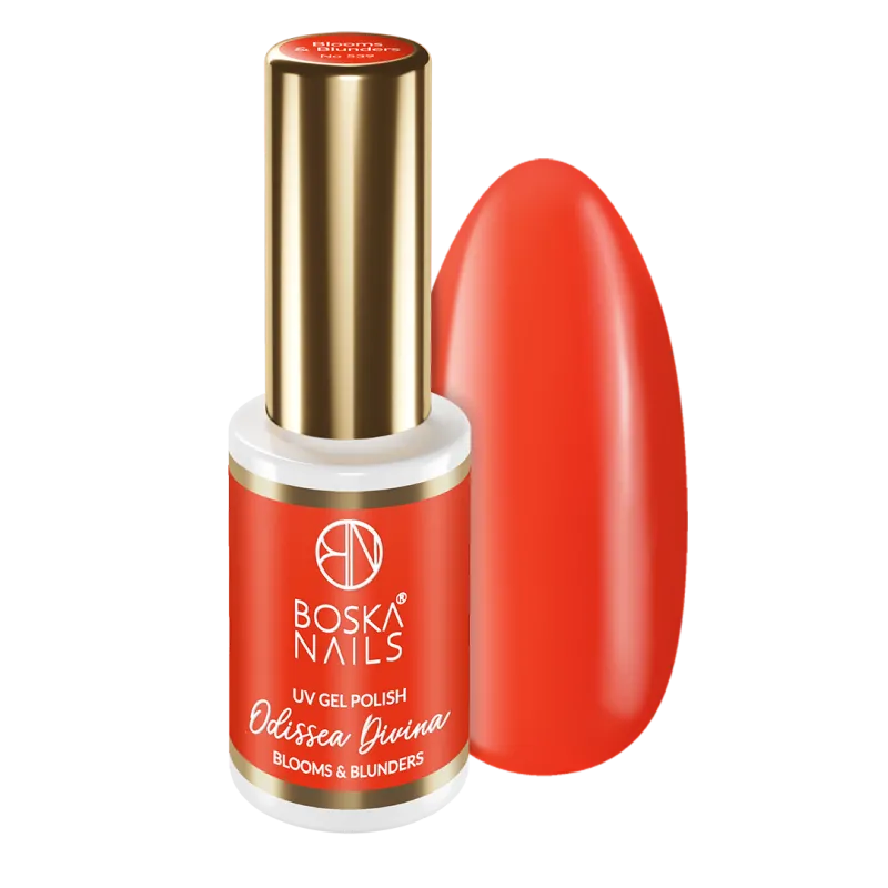 Pomarańczowy Lakier hybrydowy Odissea Divina Blooms & Blunders no 539 Boska Nails 6 ml