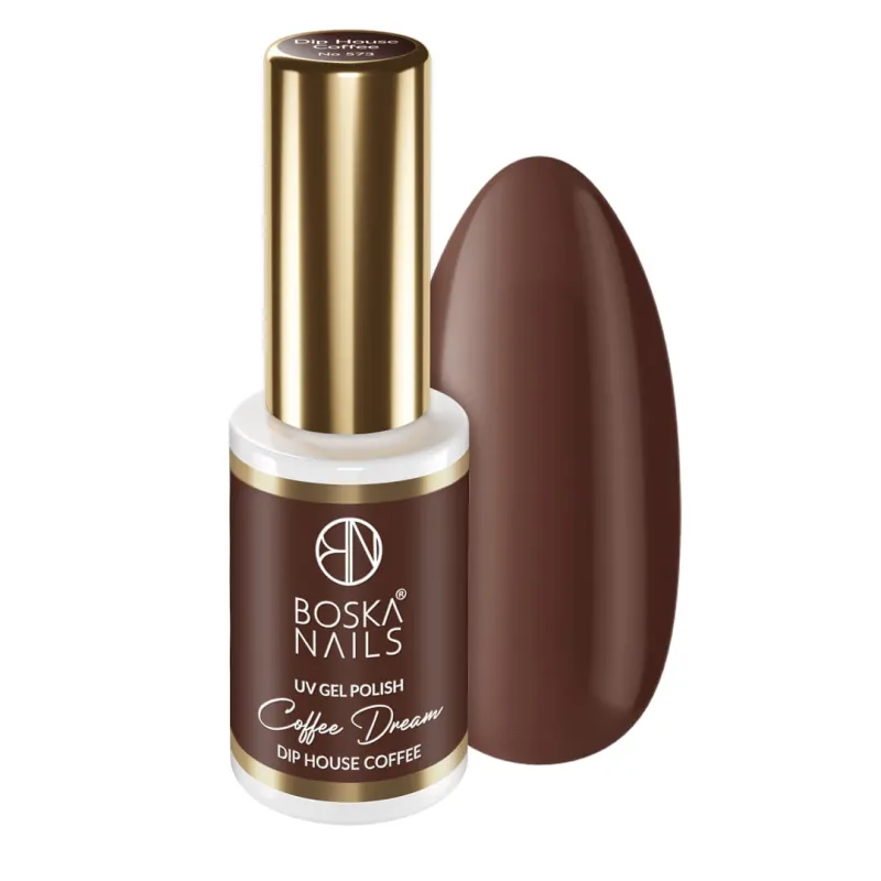 Lakier hybrydowy Coffee Dream Dip House Coffee no 573 Boska Nails 6 ml