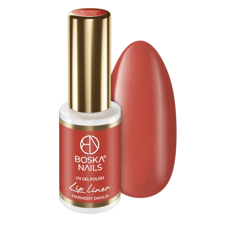 Lakier hybrydowy Lip Liner Harmony Dhalia no 596 Boska Nails 6 ml