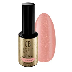 Baza kauczukowa z drobinką  Luxe Base Peach Jam  Boska Nails 10 ml