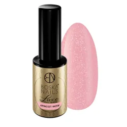 Baza kauczukowa z drobinką  Luxe Base Apricot Wow Boska Nails 10 ml