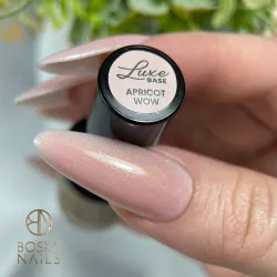 Baza kauczukowa z drobinką  Luxe Base Apricot Wow Boska Nails 10 ml