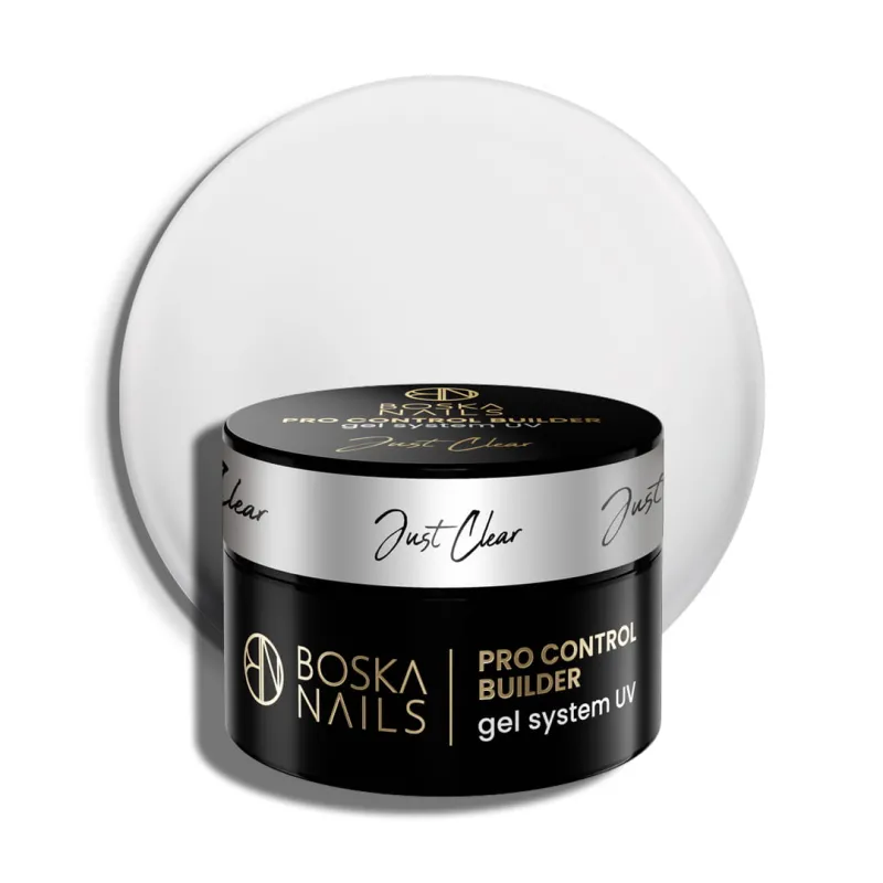 Żel budujący UV do paznokci Pro Control Builder Gel System UV Just Clear Boska Nails 50 ml