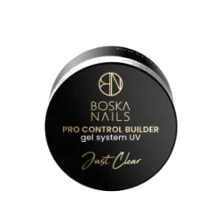 Żel budujący UV do paznokci Pro Control Builder Gel System UV Just Clear Boska Nails 50 ml
