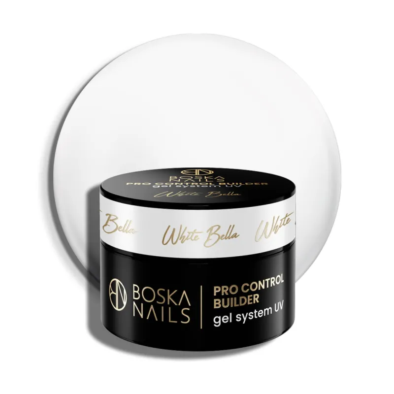 Żel budujący UV do paznokci Pro Control Builder Gel System UV White Bella Boska Nails 50 ml