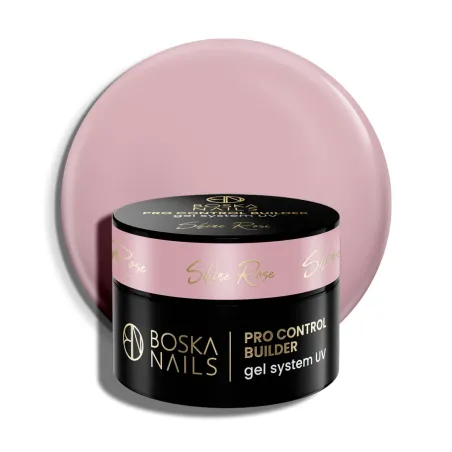 Żel budujący UV do paznokci Pro Control Builder Gel System UV Shine Rose Boska Nails 50 ml