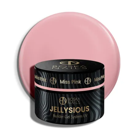 Żel budujący UV do paznokci galaretka Jellysious Miss Pink Boska Nails 50 ml