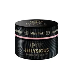 Żel budujący UV do paznokci galaretka Jellysious Miss Pink Boska Nails 50 ml