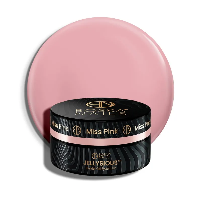 Żel budujący UV do paznokci galaretka Jellysious Miss Pink Boska Nails 30 ml