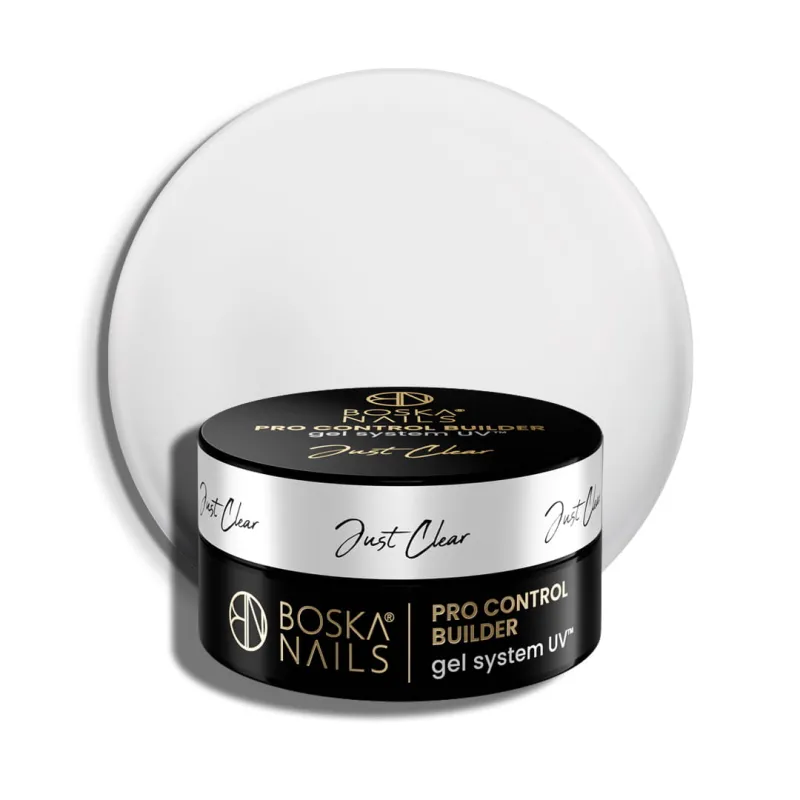 Żel budujący UV do paznokci Pro Control Builder Gel System UV Just Clear Boska Nails 30 ml
