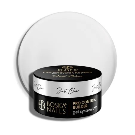 Żel budujący UV do paznokci Pro Control Builder Gel System UV Just Clear Boska Nails 30 ml