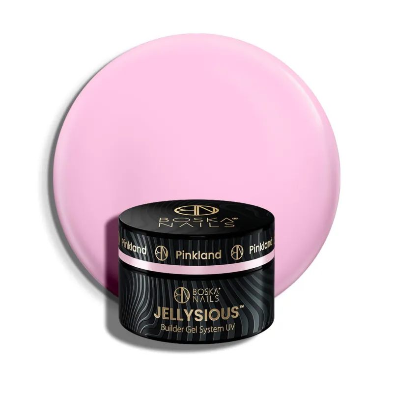 Żel budujący UV do paznokci galaretka Jellysious Pinkland Boska Nails 15 ml