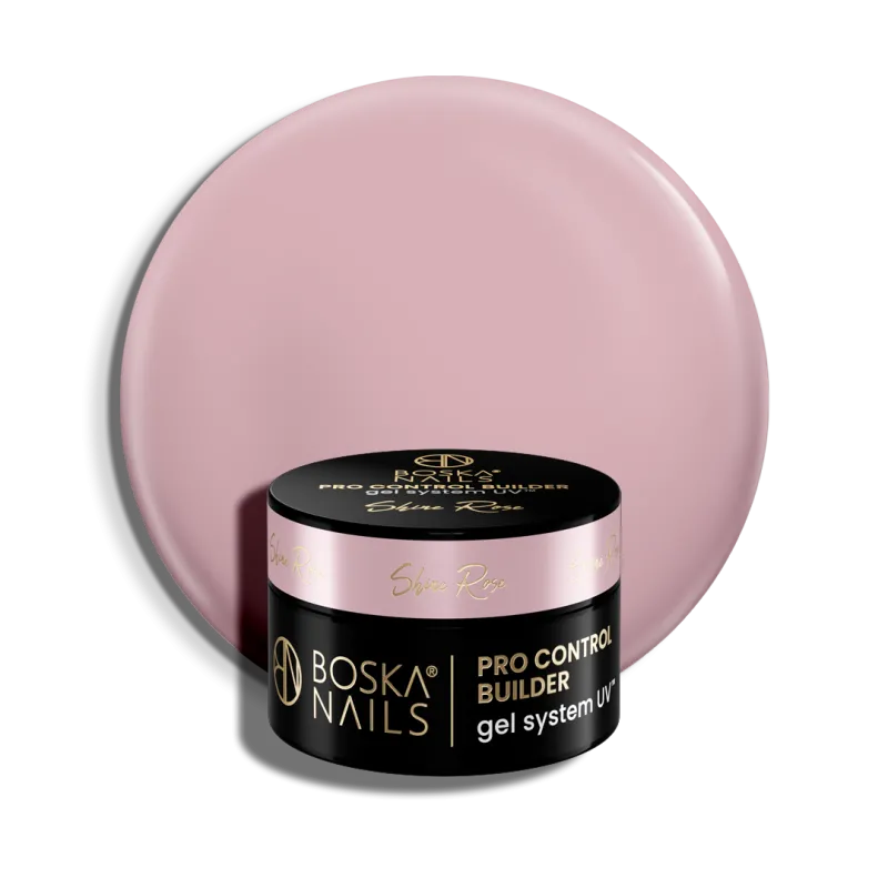 Żel budujący UV do paznokci Pro Control Builder Gel System UV Shine Rose Boska Nails 15 ml