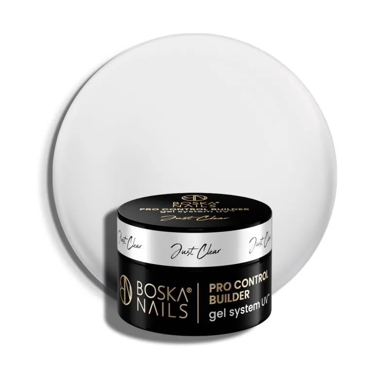 Żel budujący UV do paznokci Pro Control Builder Gel System UV Just Clear Boska Nails 15 ml