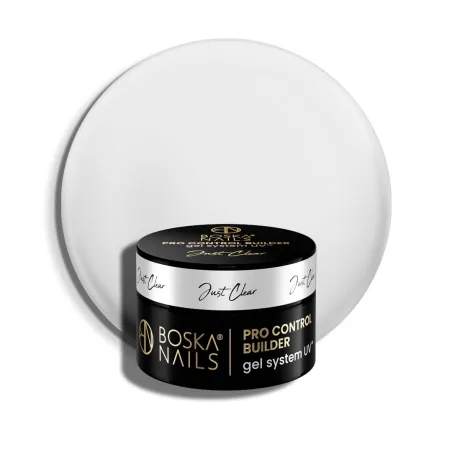 Żel budujący UV do paznokci Pro Control Builder Gel System UV Just Clear Boska Nails 15 ml