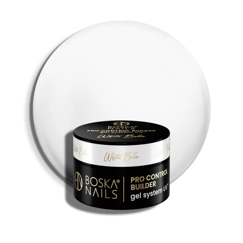 Żel budujący UV do paznokci Pro Control Builder Gel System UV White Bella Boska Nails 15 ml