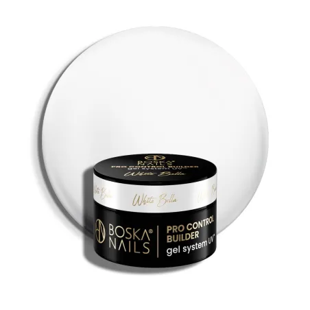 Żel budujący UV do paznokci Pro Control Builder Gel System UV White Bella Boska Nails 15 ml