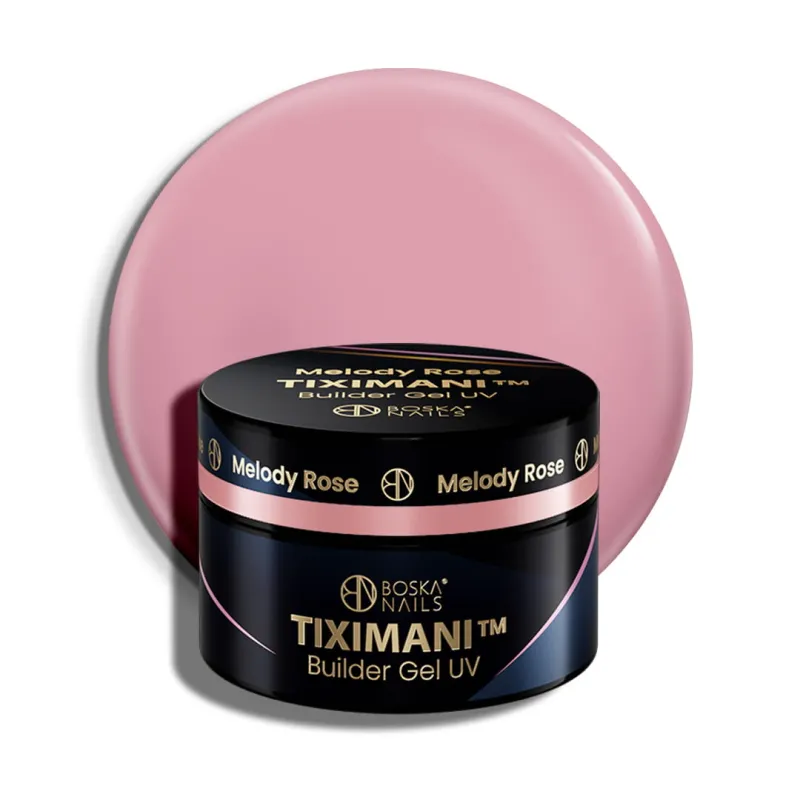 Żel budujący UV do paznokci z pamięcią cieczy Tiximani Melody Rose Boska Nails 50 ml
