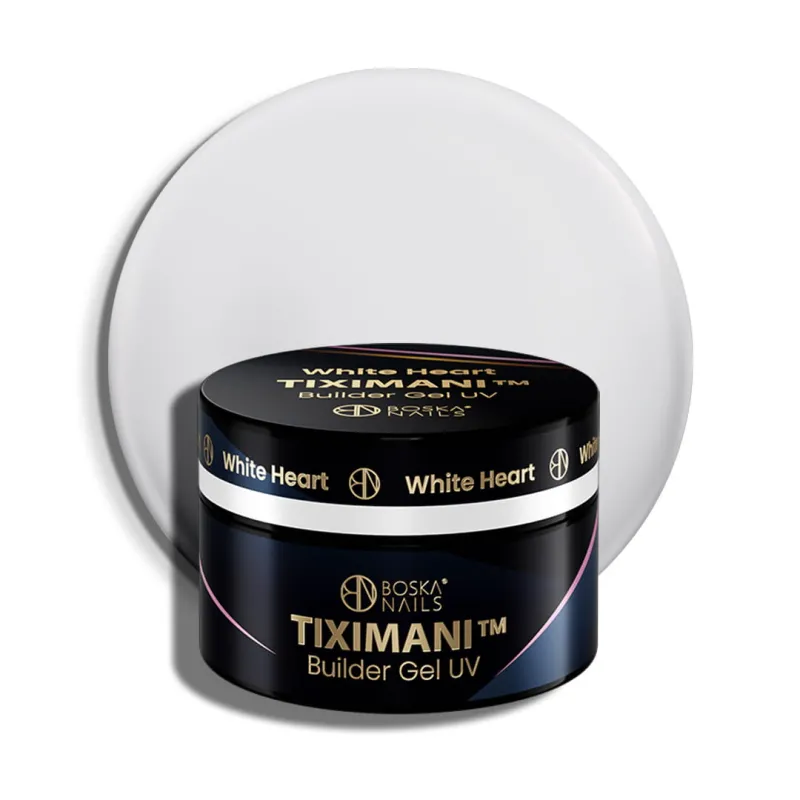 Żel budujący UV do paznokci z pamięcią cieczy Tiximani White Heart Boska Nails 50 ml