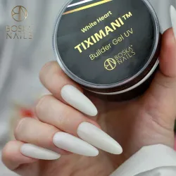 Żel budujący UV do paznokci z pamięcią cieczy Tiximani White Heart Boska Nails 50 ml