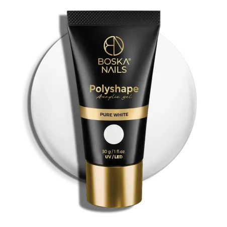 Akrylożel Polyshape  Pure White Boska Nails 30 g