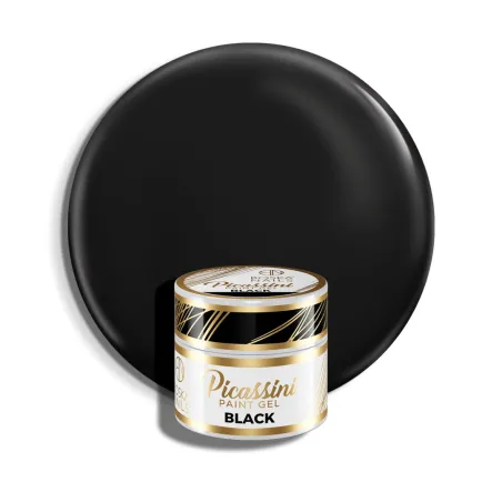 Żel do zdobień Picassini Paint Gel Black Boska Nails 5 ml