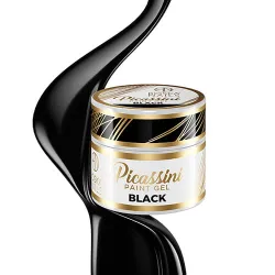 Żel do zdobień Picassini Paint Gel Black Boska Nails 5 ml