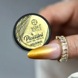 złoty żel do zdobień Picassini Metalic Paint Gel GOLDINIO Boska Nails 5 ml