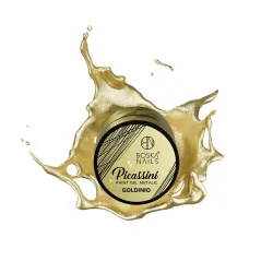 złoty żel do zdobień Picassini Metalic Paint Gel GOLDINIO Boska Nails 5 ml