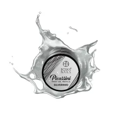Srebrny żel do zdobień Picassini Metalic Paint Gel SILVERINIO Boska Nails 5 ml