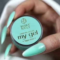 Zielony żel budujący UV  My Gel AQUA FRIZZ Boska Nails 15 ml