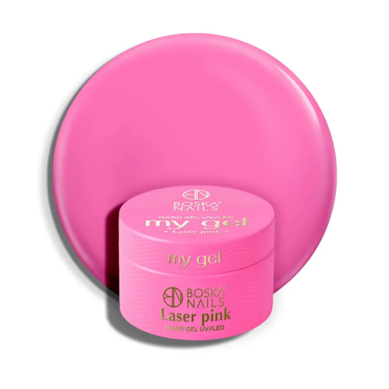 Różowy żel budujący UV My Gel LASER PINK Boska Nails 15 ml