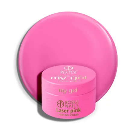 Różowy żel budujący UV My Gel LASER PINK Boska Nails 15 ml