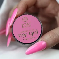 Różowy żel budujący UV My Gel LASER PINK Boska Nails 15 ml