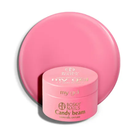 Różowy żel budujący UV My Gel CANDY BEAM Boska Nails 15 ml