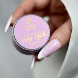 Fioletowy budujący żel UV My Gel PURPLE HAZE Boska Nails 15 ml