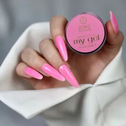 Różowy żel budujący UV My Gel LASER PINK Boska Nails 15 ml