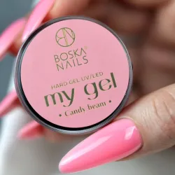 Różowy żel budujący UV My Gel CANDY BEAM Boska Nails 15 ml