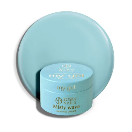 Niebieski żel budujący UV My Gel MISTY WAVE Boska Nails 15 ml