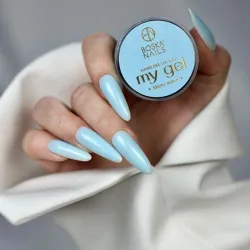 Niebieski żel budujący UV My Gel MISTY WAVE Boska Nails 15 ml