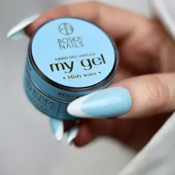 Niebieski żel budujący UV My Gel MISTY WAVE Boska Nails 15 ml