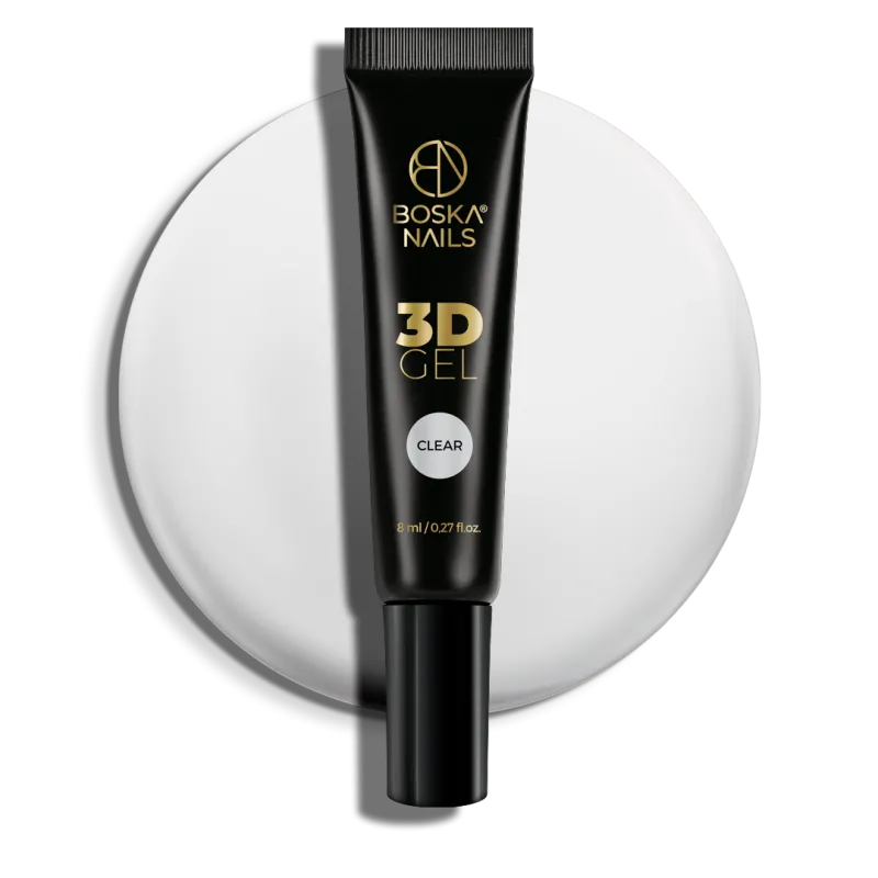 GEL 3D żel do zdobień Clear Boska Nails 8 ml