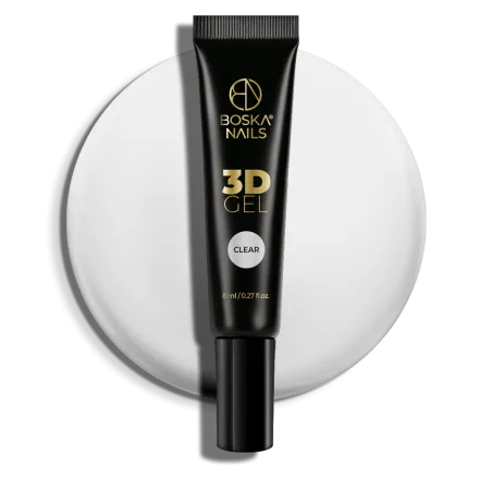GEL 3D żel do zdobień Clear Boska Nails 8 ml